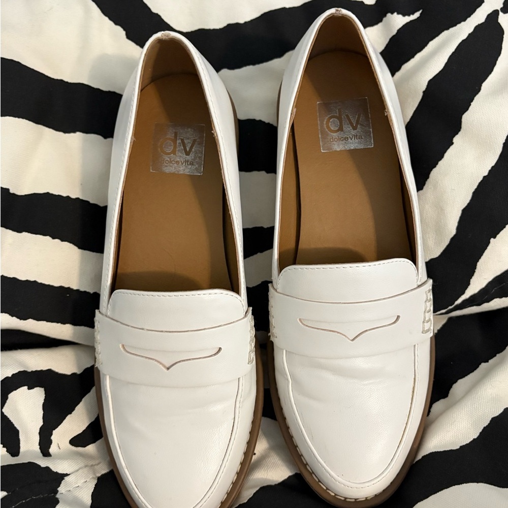 DV by Dolce Vita Classic White Loafers